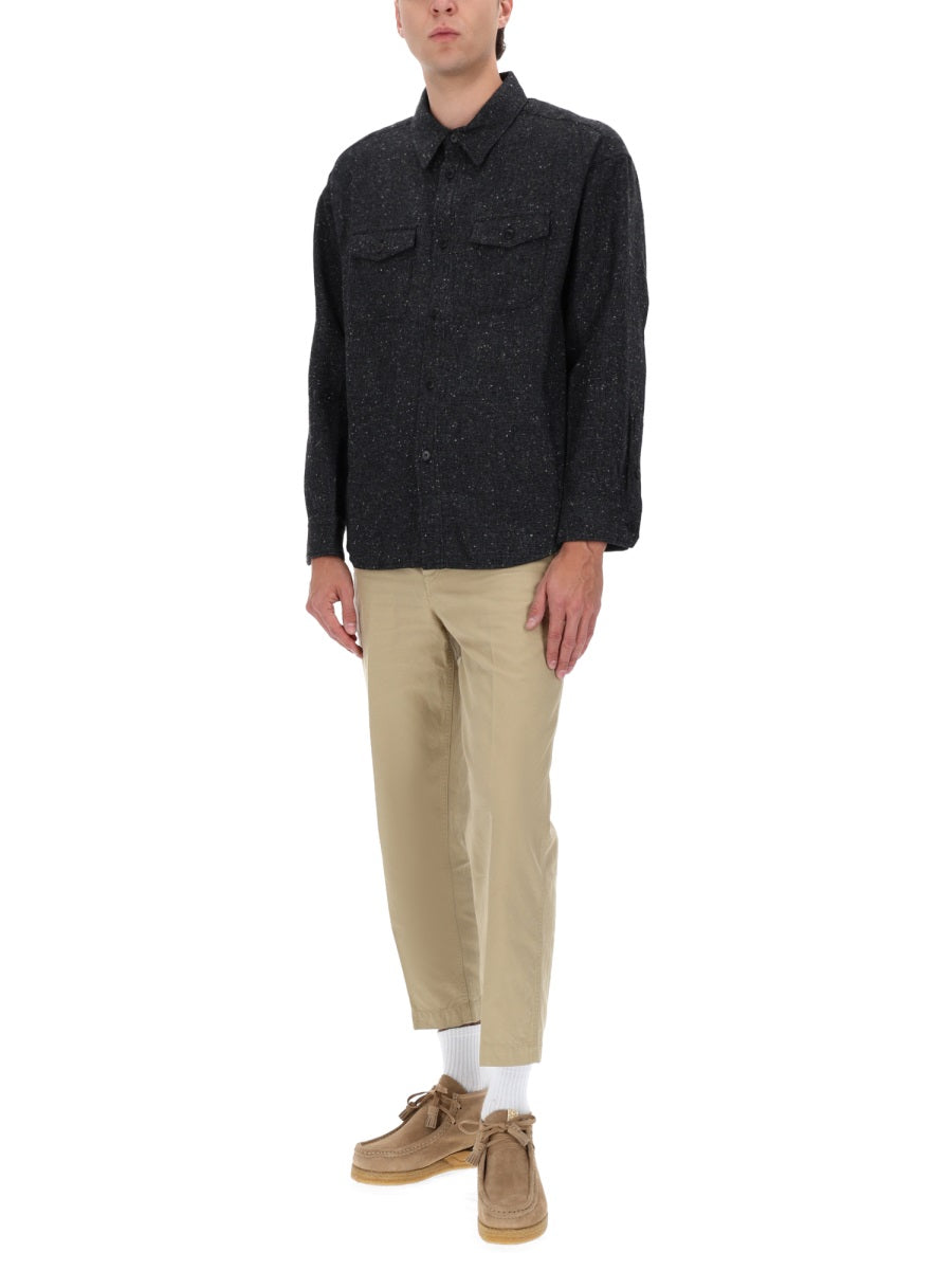 CHINO PANTS HW TAPER DMGD