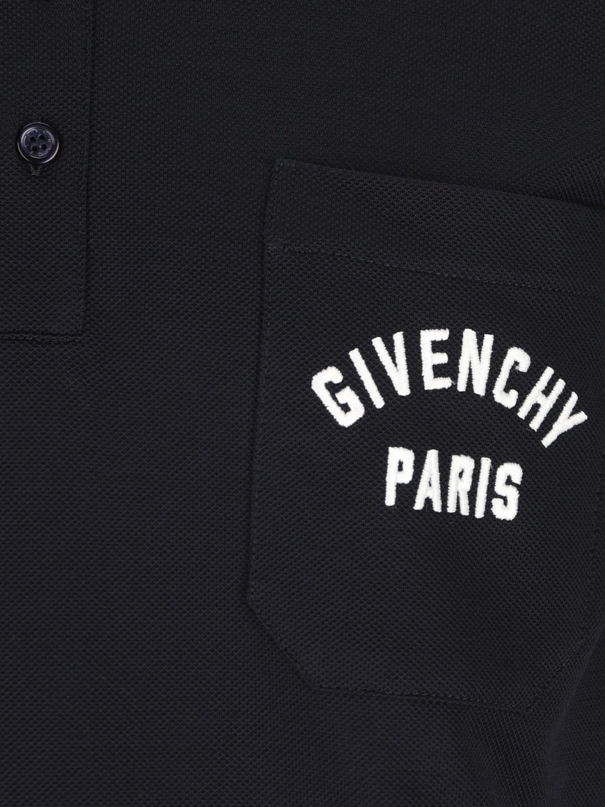 Givenchy - shirt chest pocket polo collar short sleeve