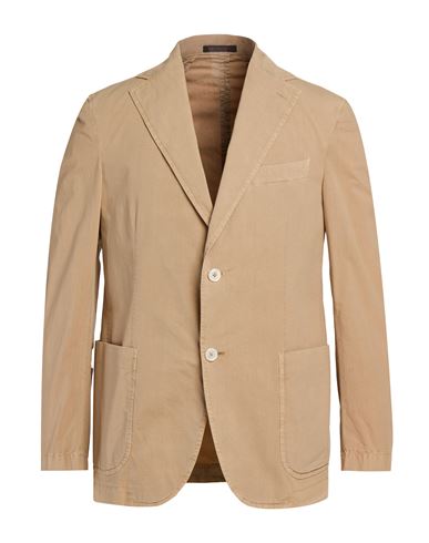 Man Blazer Sand Size 36 Cotton, Elastane