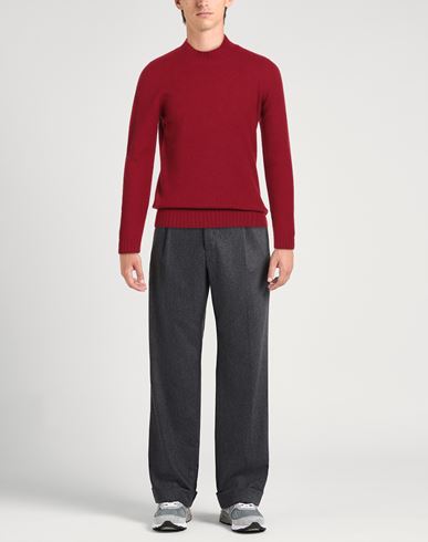 Man Turtleneck Red Size 42 Lambswool