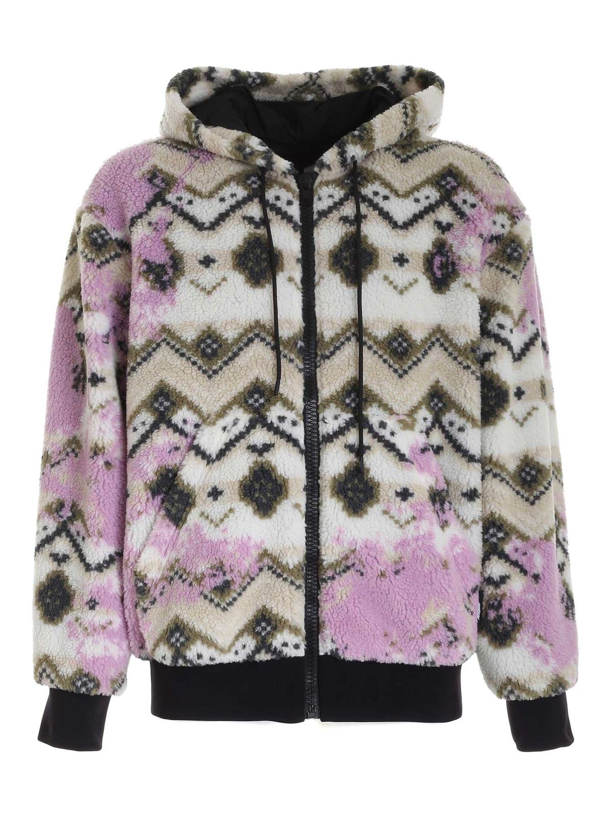 M. S.G. M. Multicolor teddy effect jacket