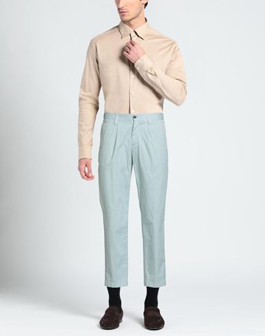 Man Pants Sky blue Size 26 Cotton, Elastane