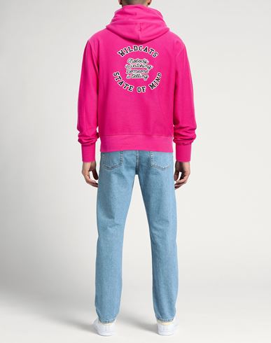 Man Sweatshirt Fuchsia Size L Cotton