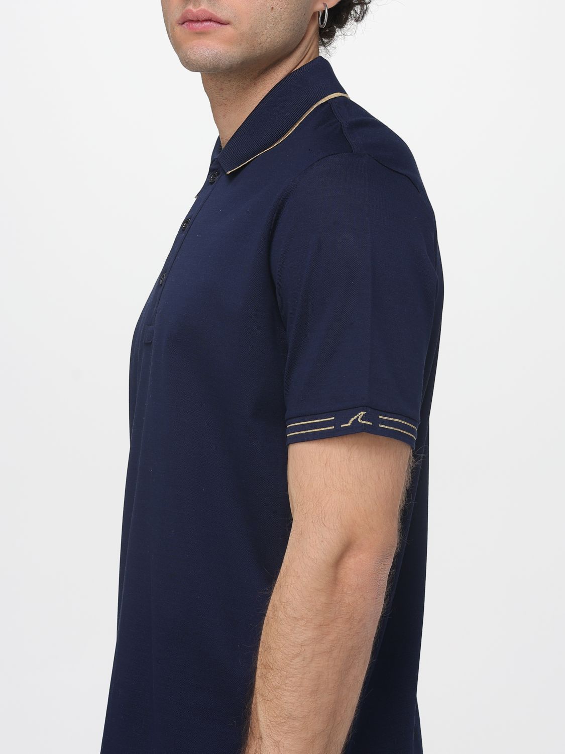 Polo Shirt Men color Blue