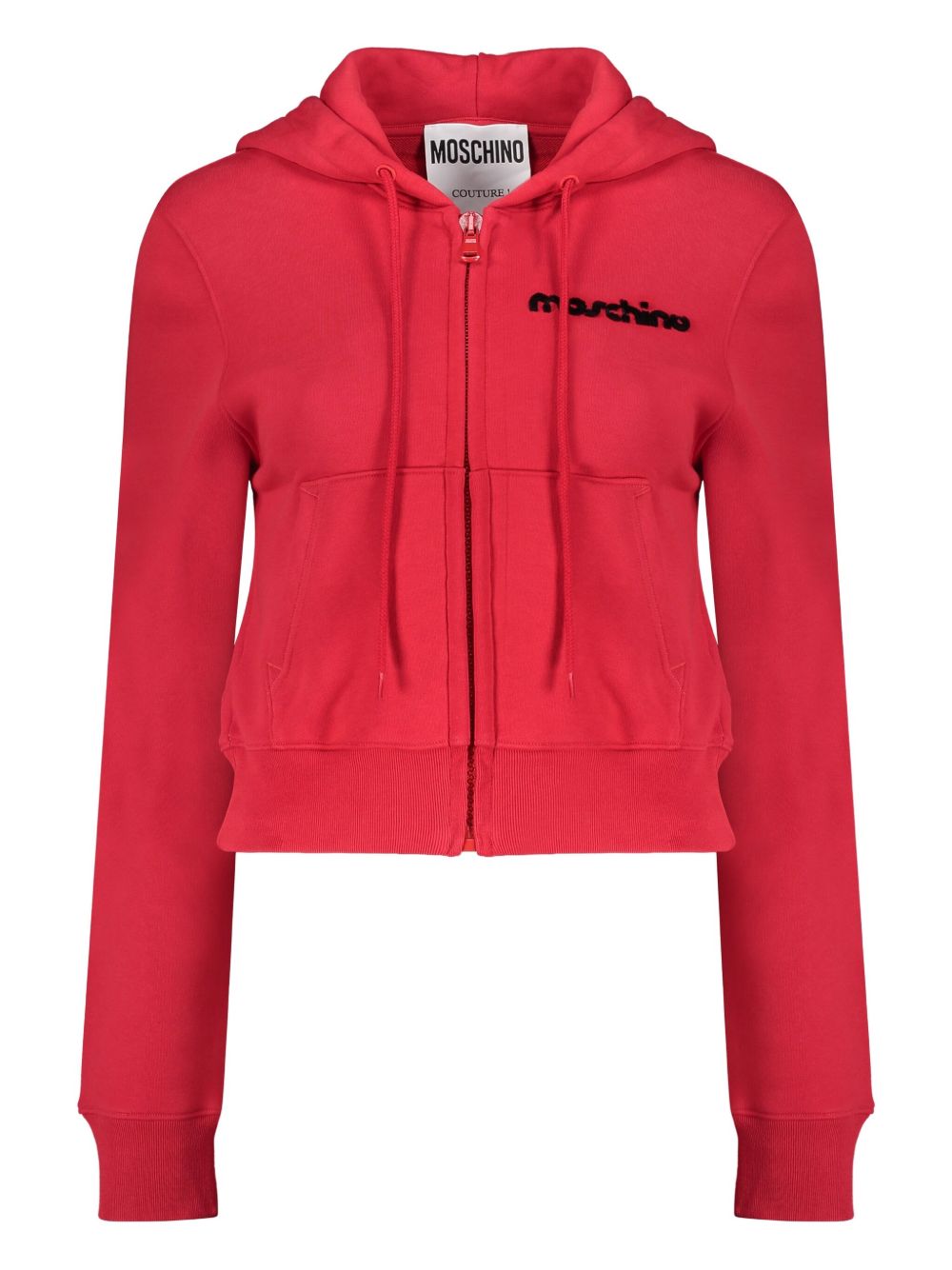 Moschino cotton zip-up hoodie - Pink