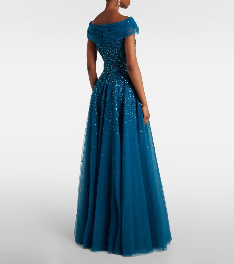 Jenny Packham Bee crystal-embellished gown