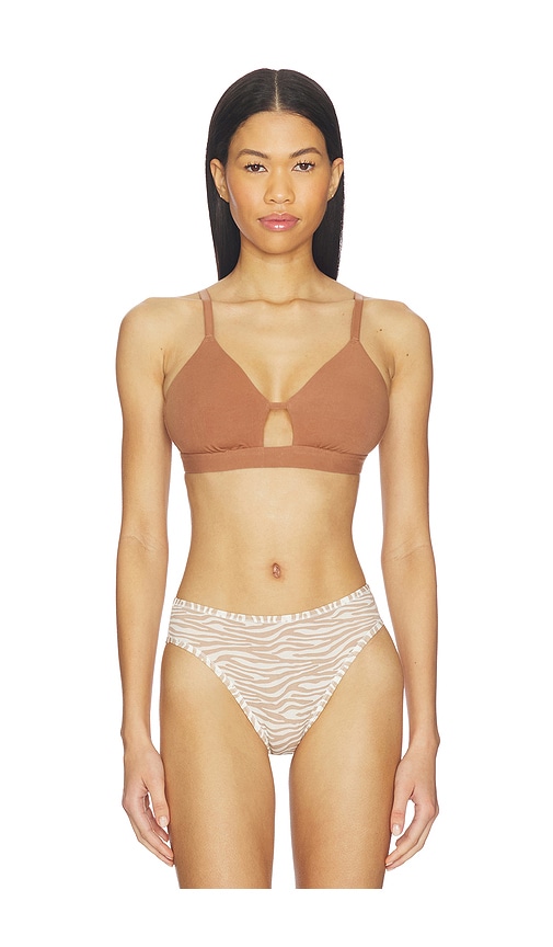 Negative Underwear Cotton Cutout Bra in Nude. - 1 also , 2, 3