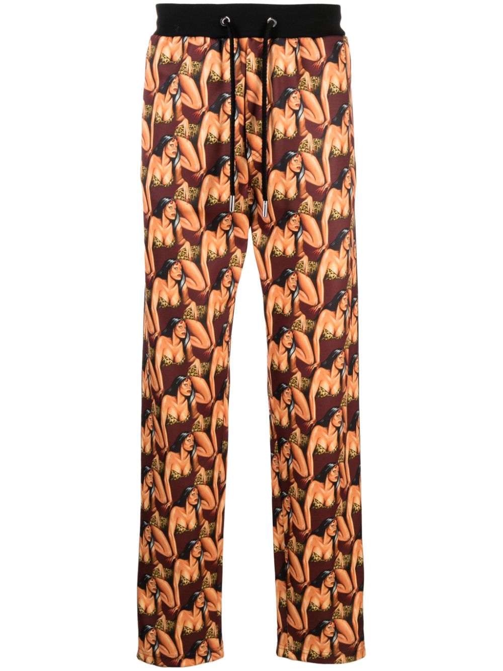 Printed track pants - Red