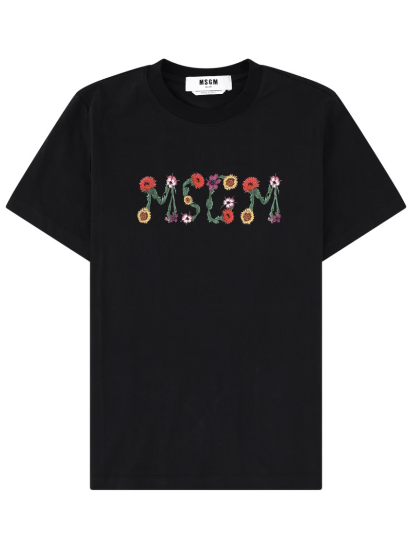 Black Logo Crew Neck T-Shirt
