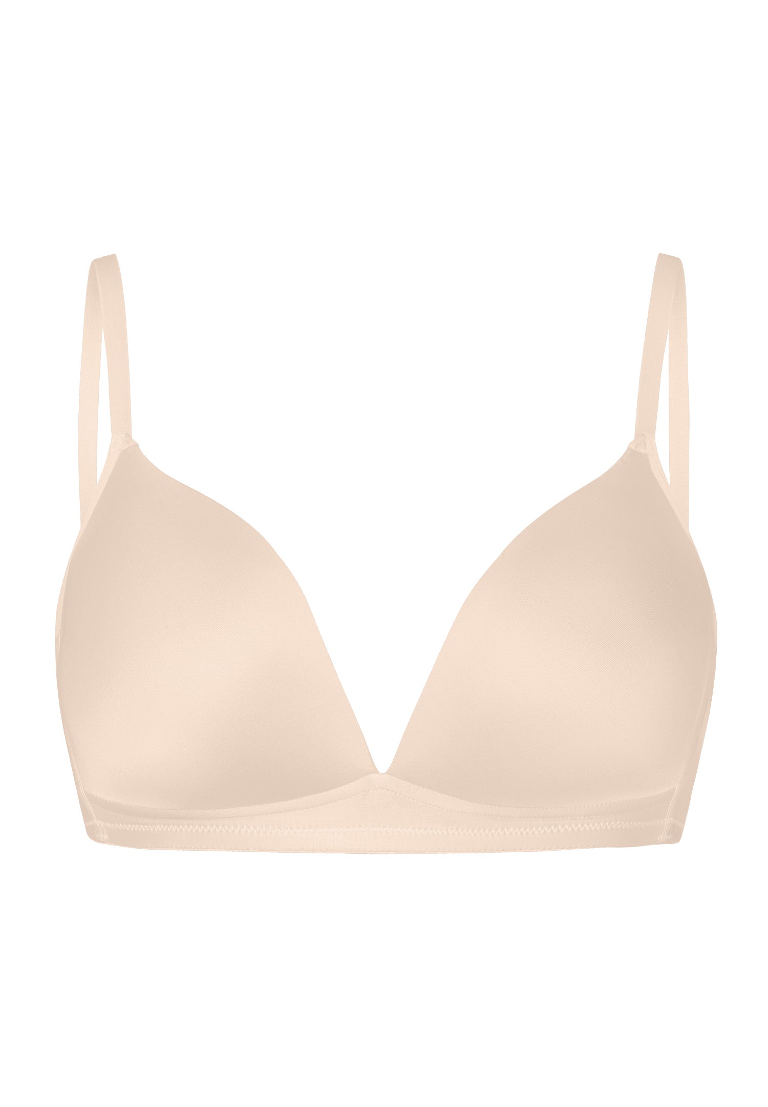 Satin Deluxe Padded Soft Cup Bra | Natural 71071-858
