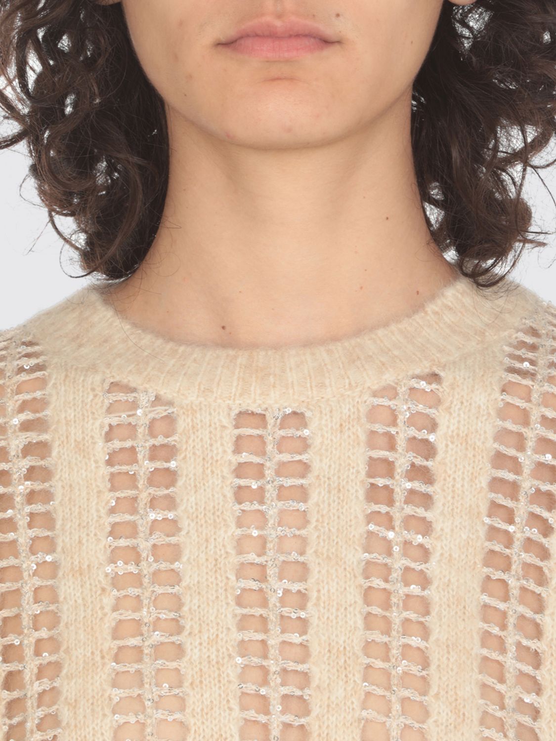 Open-knit jumper - Neutrals