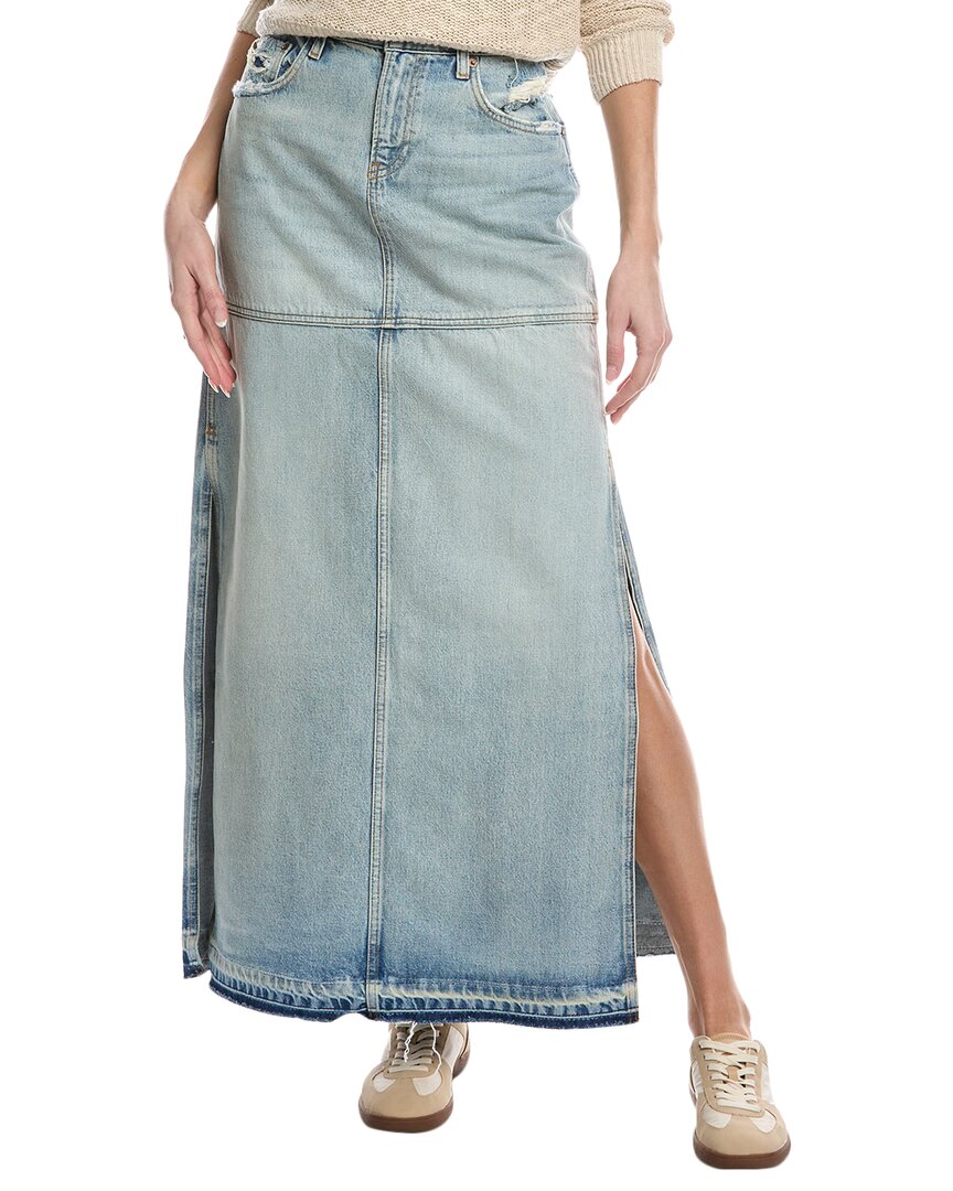 Mid-Rise Split Skirt