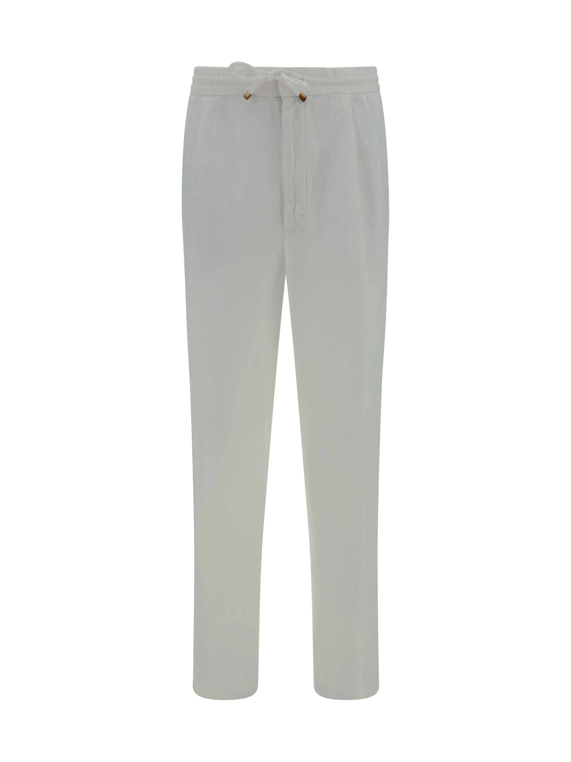 Linen Trousers — White