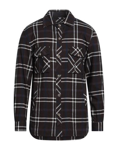 Man Shirt Dark brown Size M Cotton