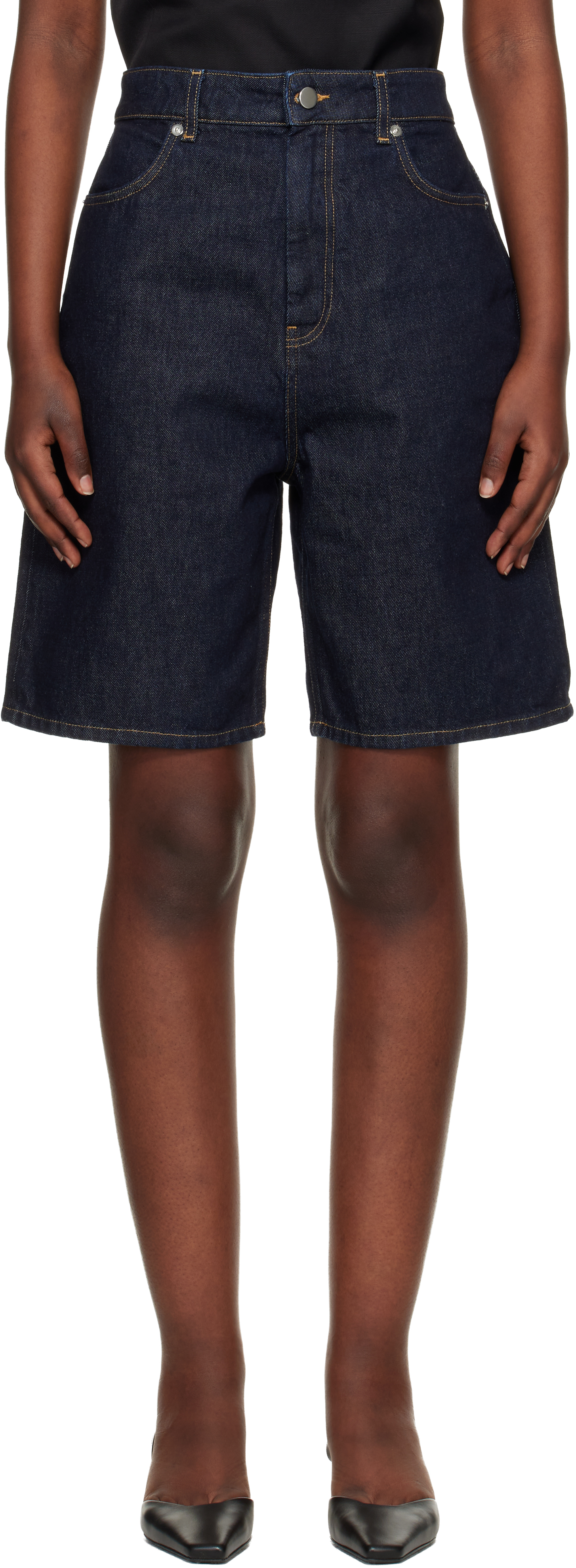 Blue Isu Lds Denim Shorts