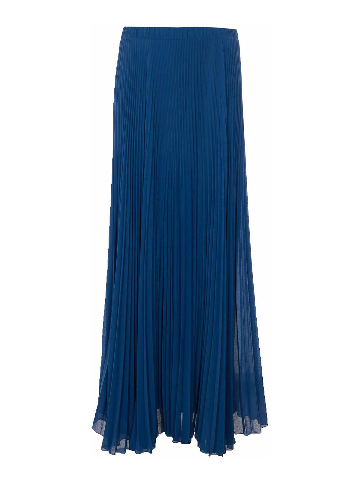 Blue Pleated Skirt