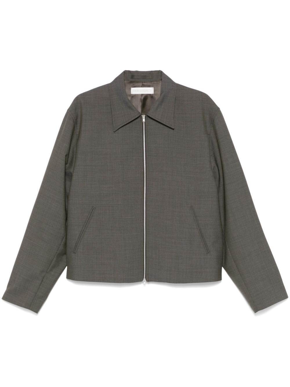 Mini-check pattern jacket - Grey