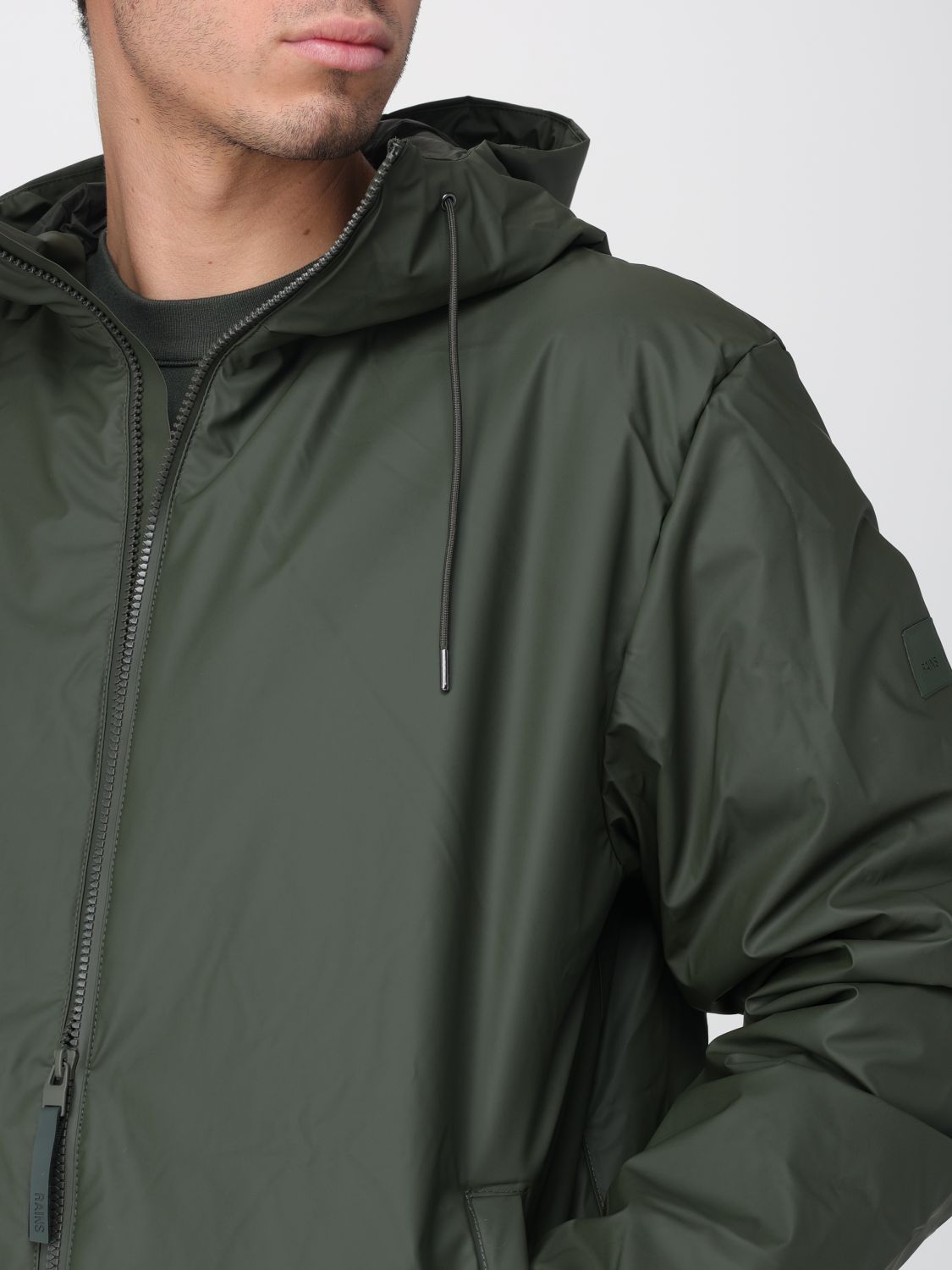 Lohja long hooded jacket - Black