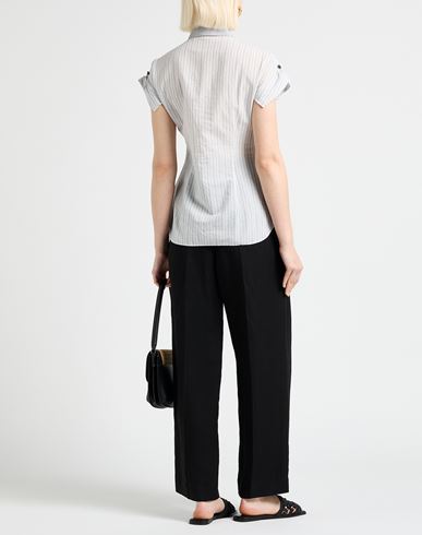 Woman Shirt Grey Size 1 Cotton, Cupro, Linen