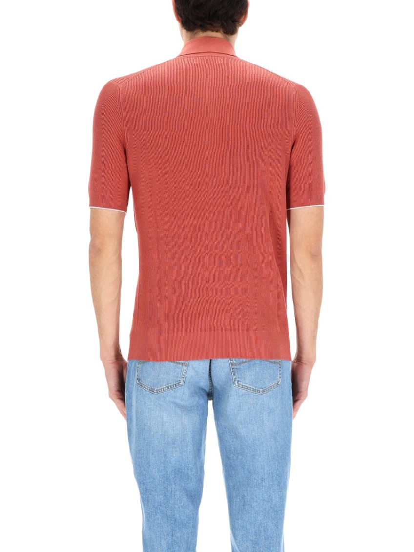Red Shirt Collar Polo