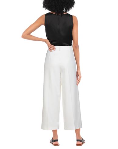 Woman Pants White Size 2 Polyester, Viscose, Elastane, Acetate
