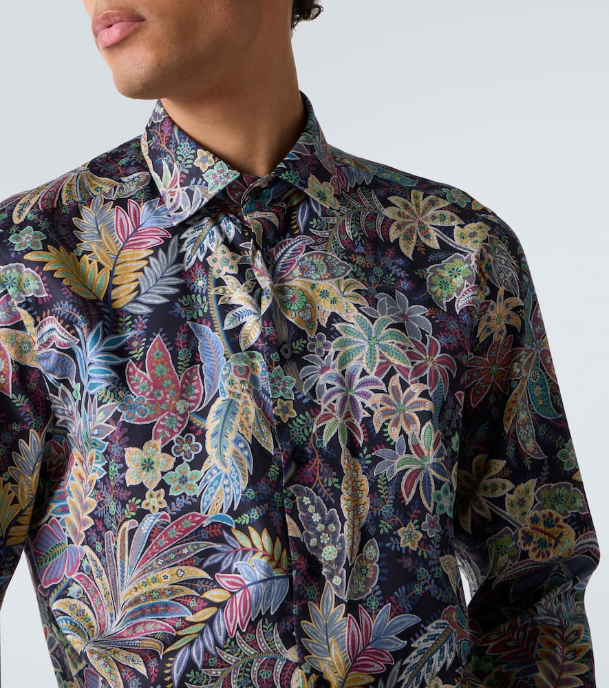 Paisley cotton poplin shirt