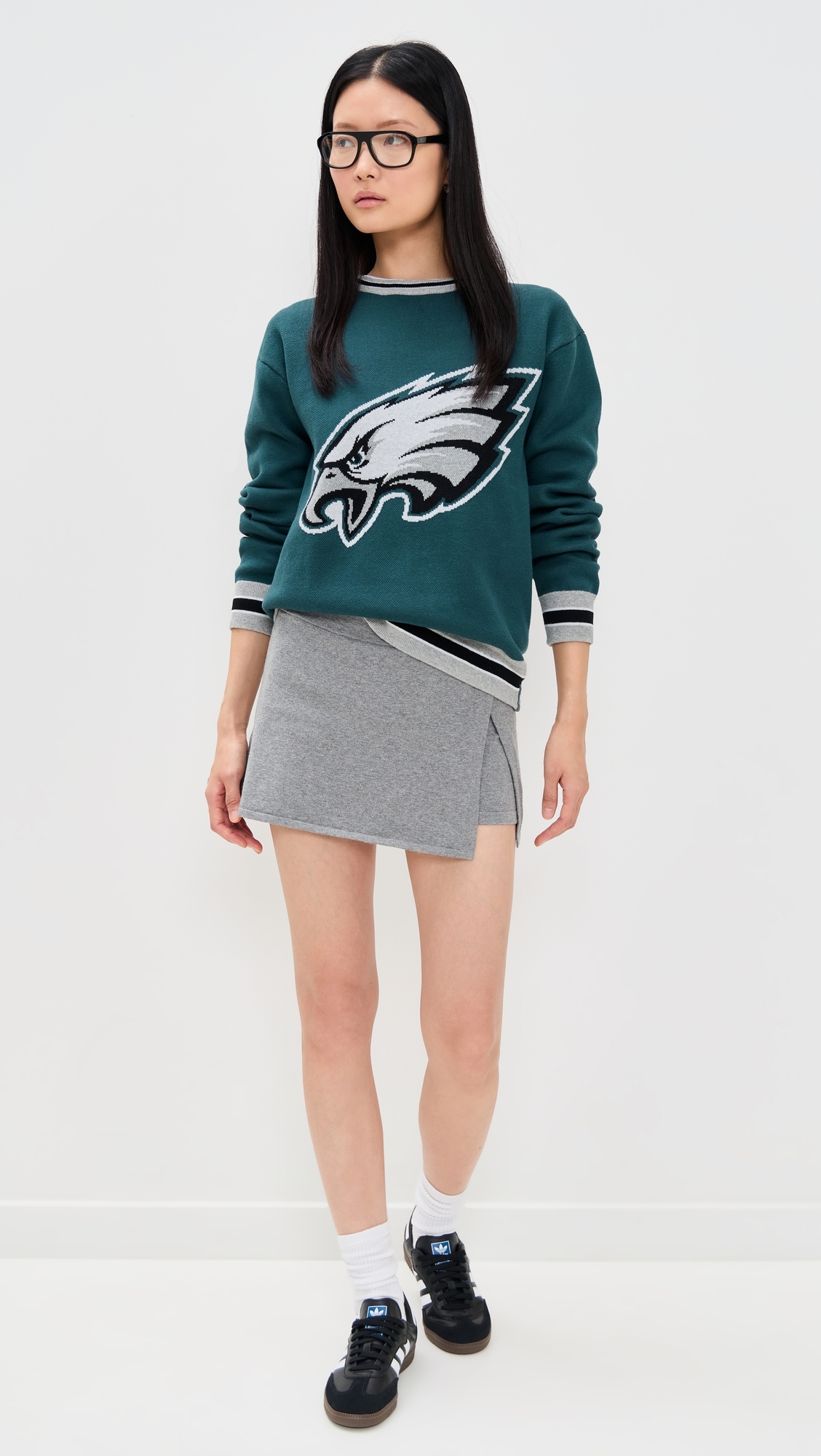 Eagles Crewneck Sweater Eagles Midnight Green