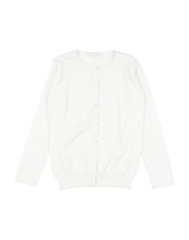 M. ferrari Kid Girl Cardigan White Size 10 Cotton