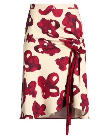 Woman Midi skirt Ivory Size M Wool