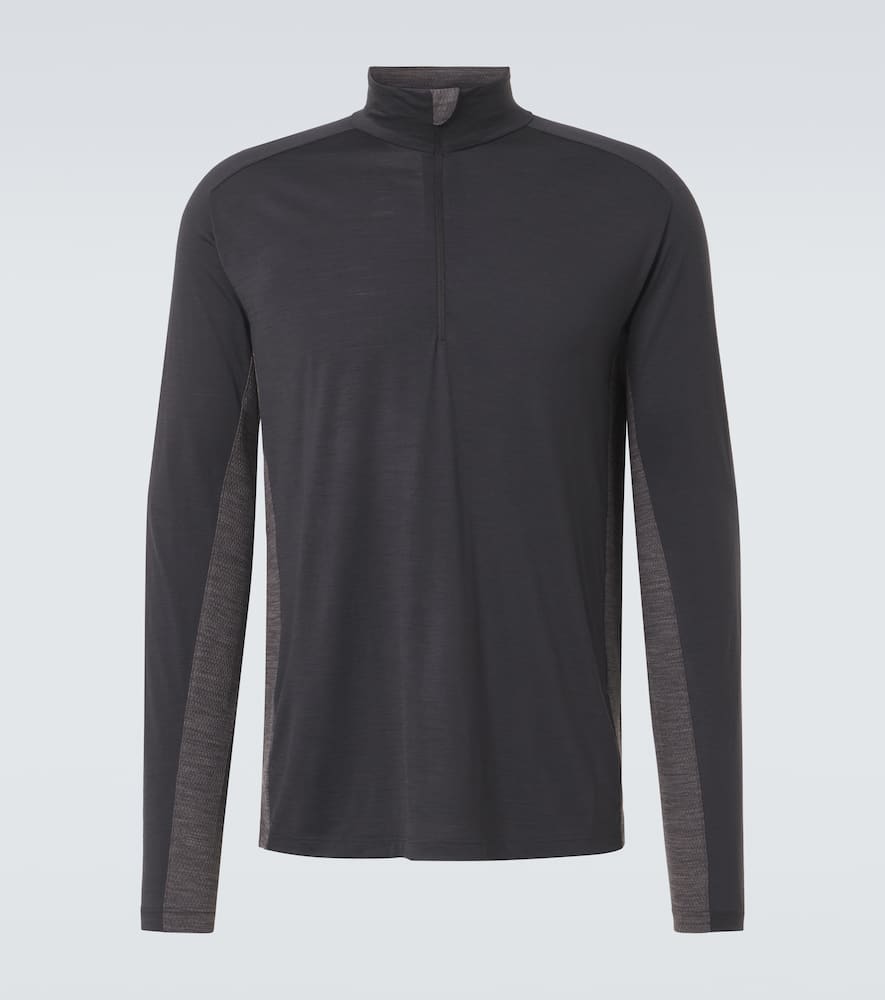Runner virgin wool half-zip sweater