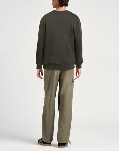 Man Sweatshirt Military green Size L Cotton
