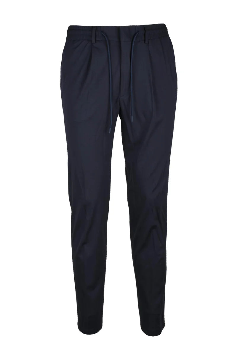 Viscose Stretch Trousers - Blue