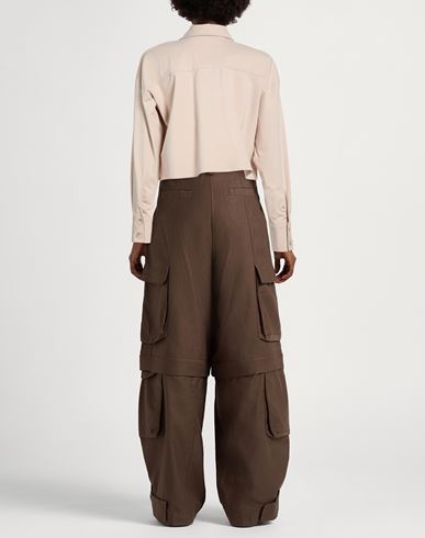 Woman Shirt Beige Size 4 Cotton, Polyamide, Elastane