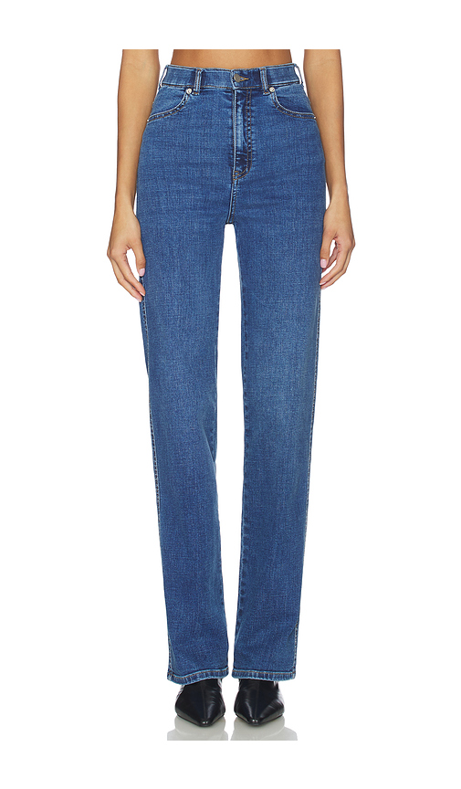 Dr. Denim Moxy Straight Leg in Blue. L. Also in M, S