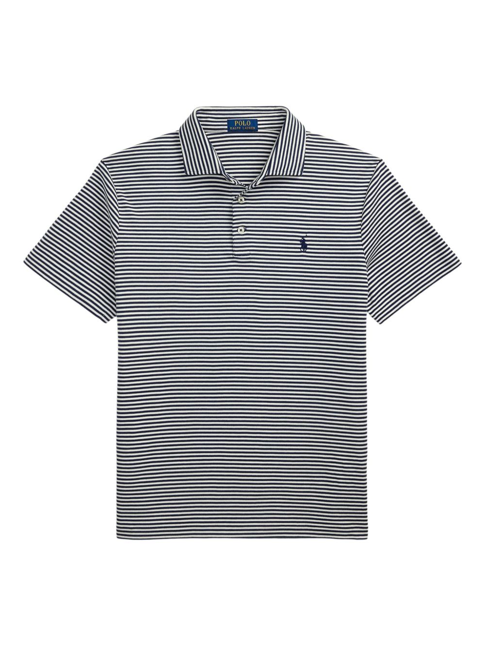 Striped polo shirt - Blue