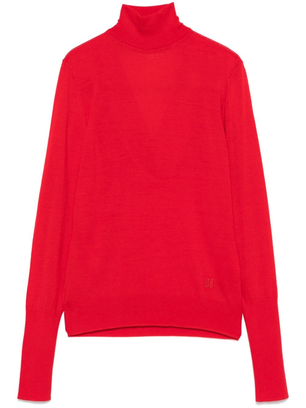 Open-back wool sweater - Red
