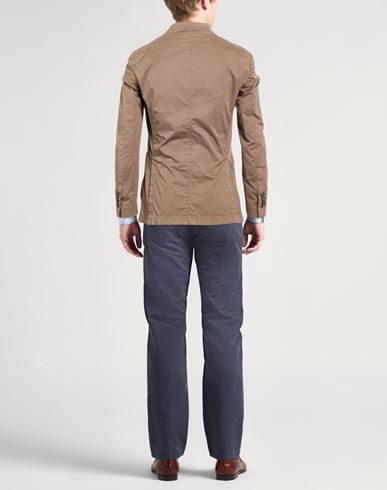 Man Blazer Taupe Size 38 Cotton, Elastane