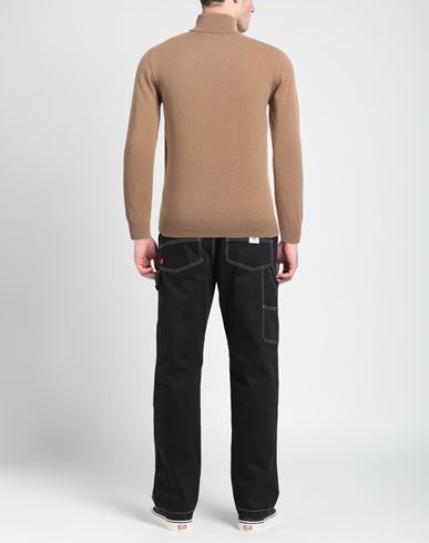 Alpha Studio Man Turtleneck Camel Size 44 Geelong Wool