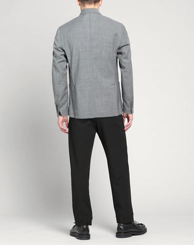 Roberto P Luxury Man Blazer Grey Size 40 Wool, Polyester, Elastane