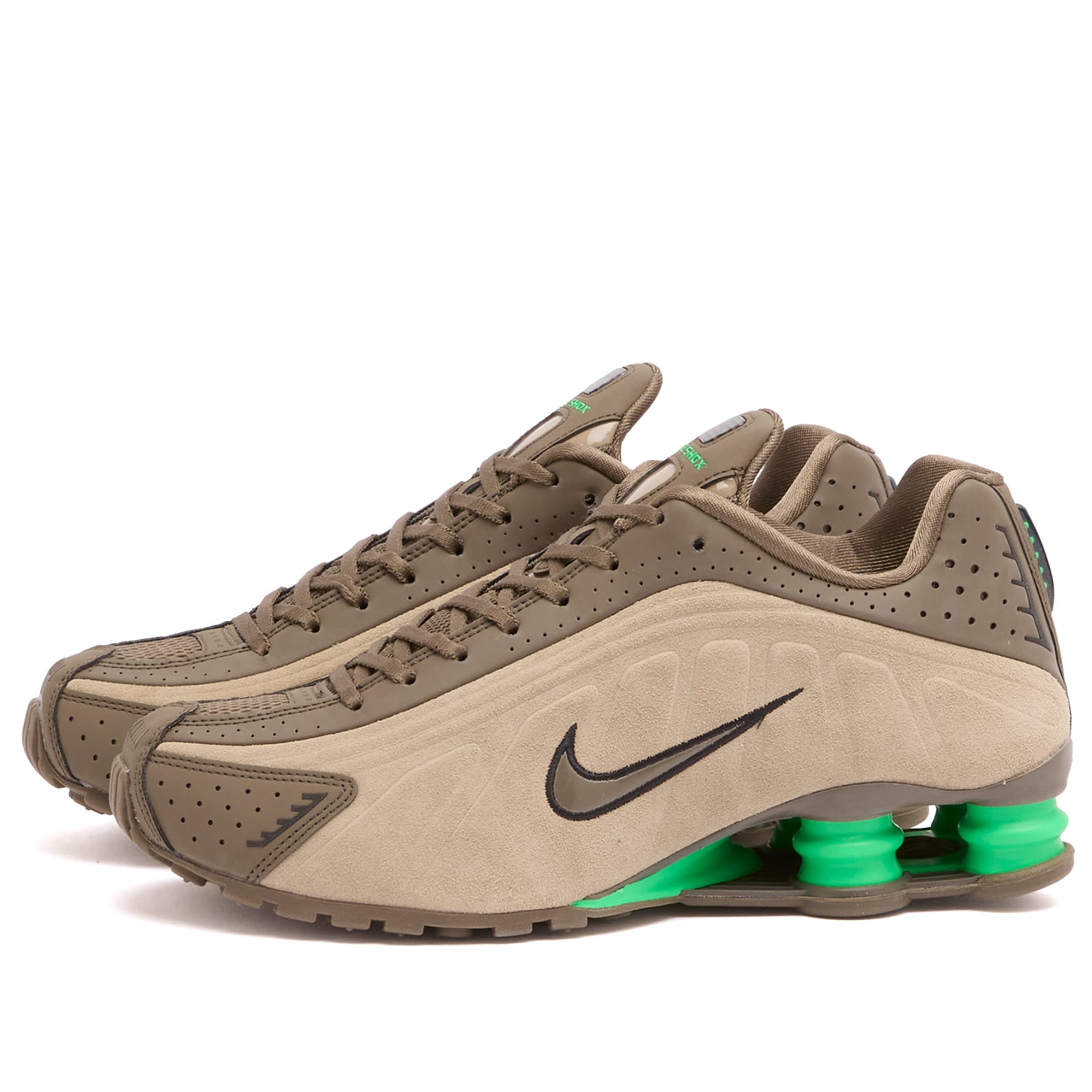 Women's Shox R4 Se W Sneaker Khaki/Green/Black