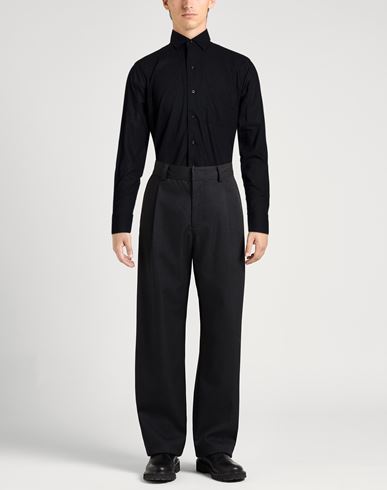 Man Shirt Black Size 15 ½ Linen, Cotton