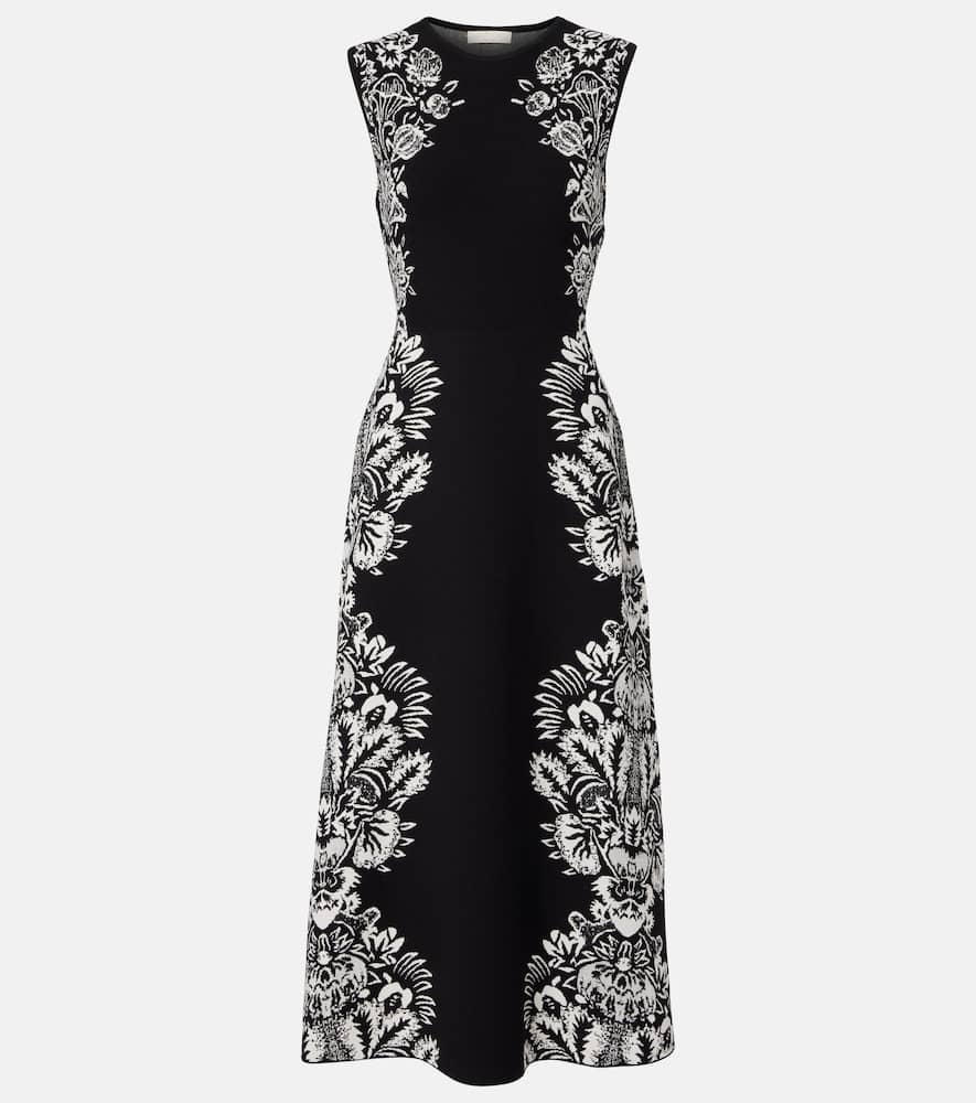 Liana jacquard midi dress