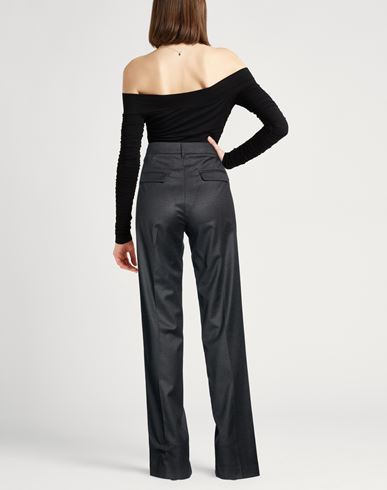 Woman Pants Charcoal Size 6 Virgin Wool, Polyamide, Elastane
