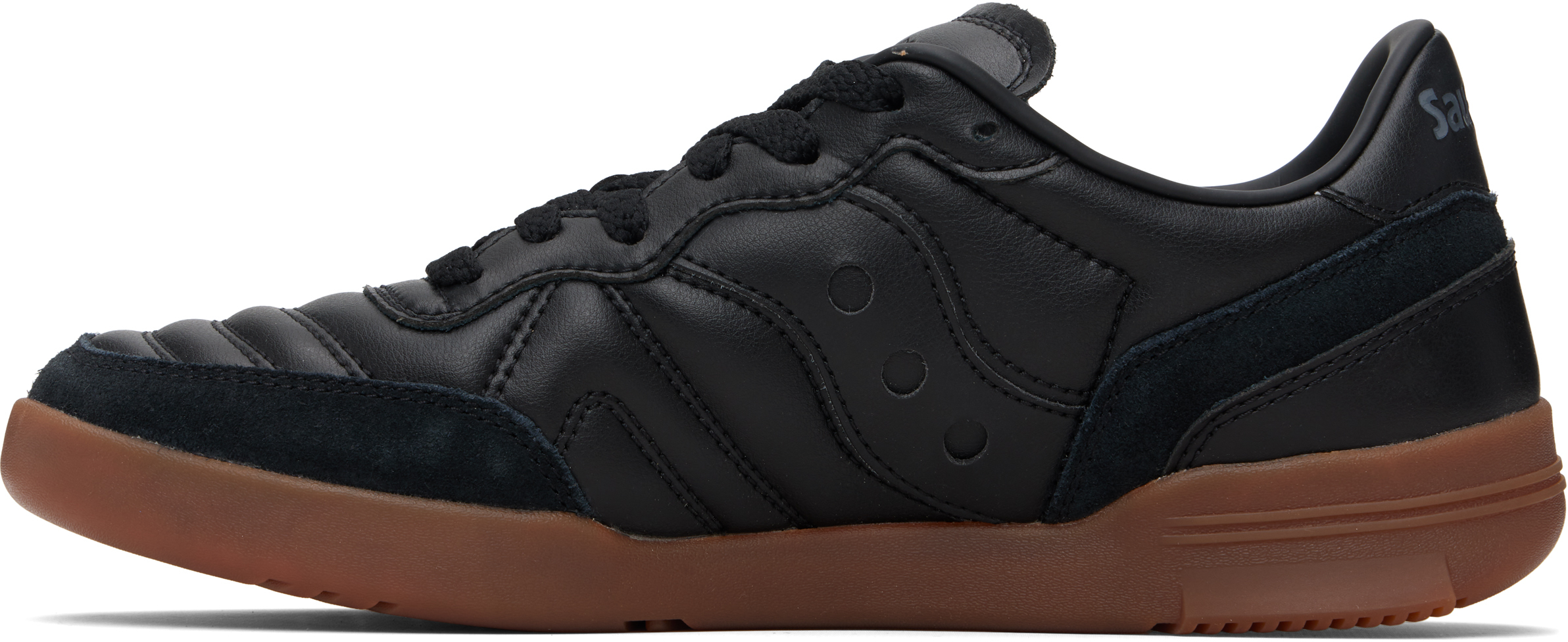 Black 586i Leather Sneakers