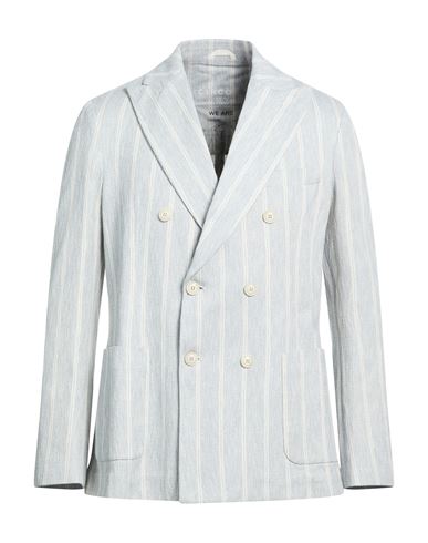 Man Blazer Light blue Size 36 Cotton