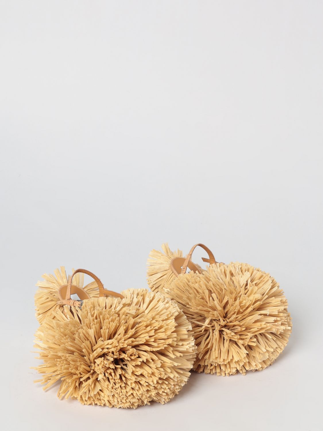 Heeled Sandal Woman color Natural