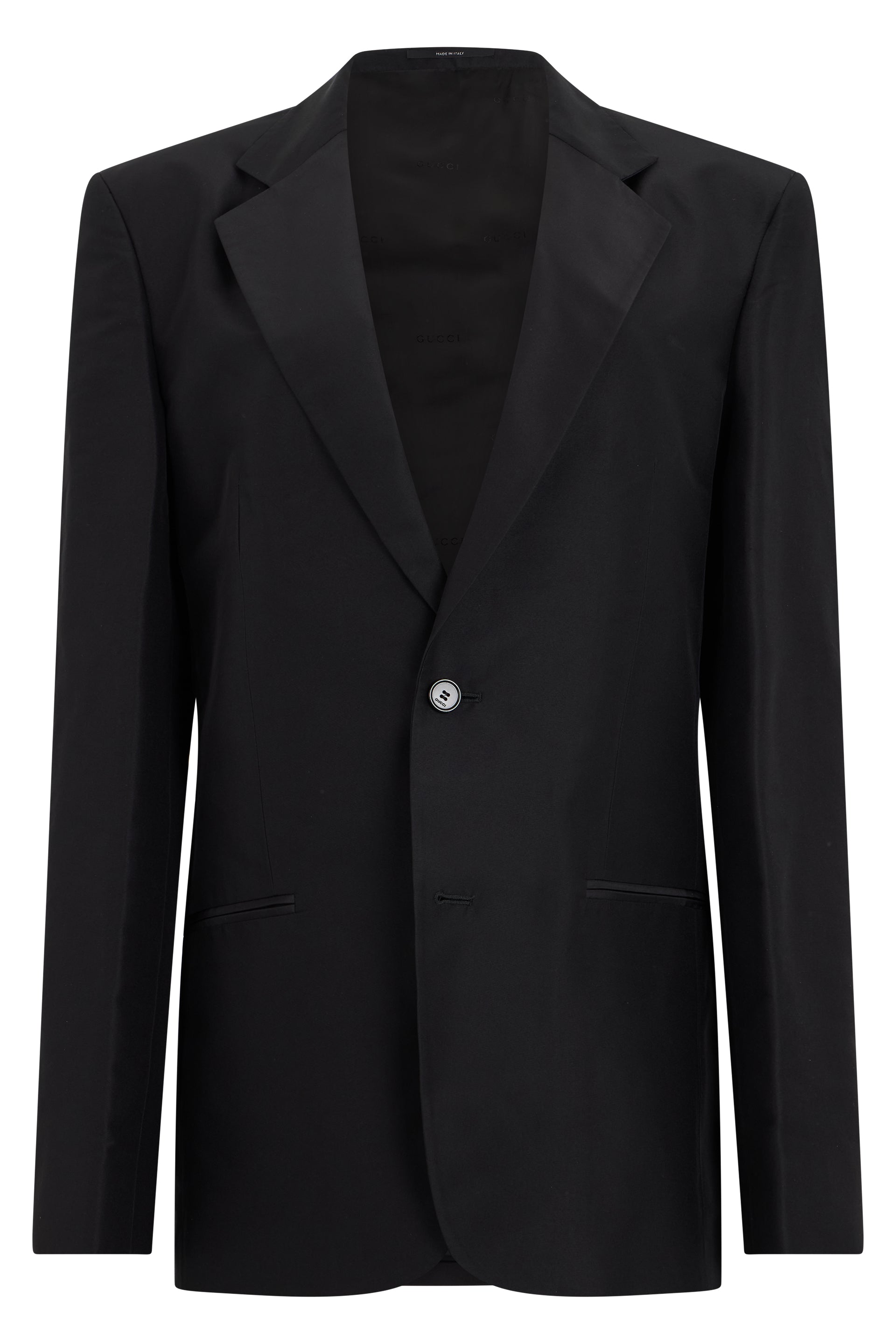 Classic Single-Breasted Silk Blazer for Women