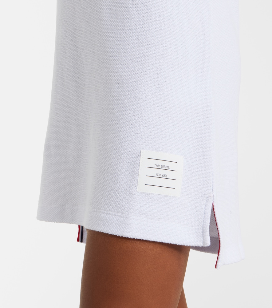 4-Bar cotton piqué polo dress