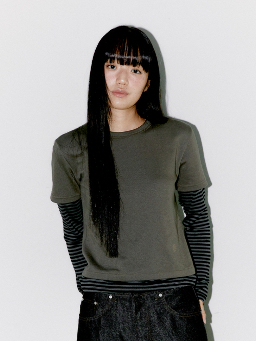 STRIPE LAYERED LONG SLEEVE