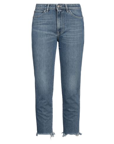 Woman Jeans Blue Size 27 Cotton, Elastane